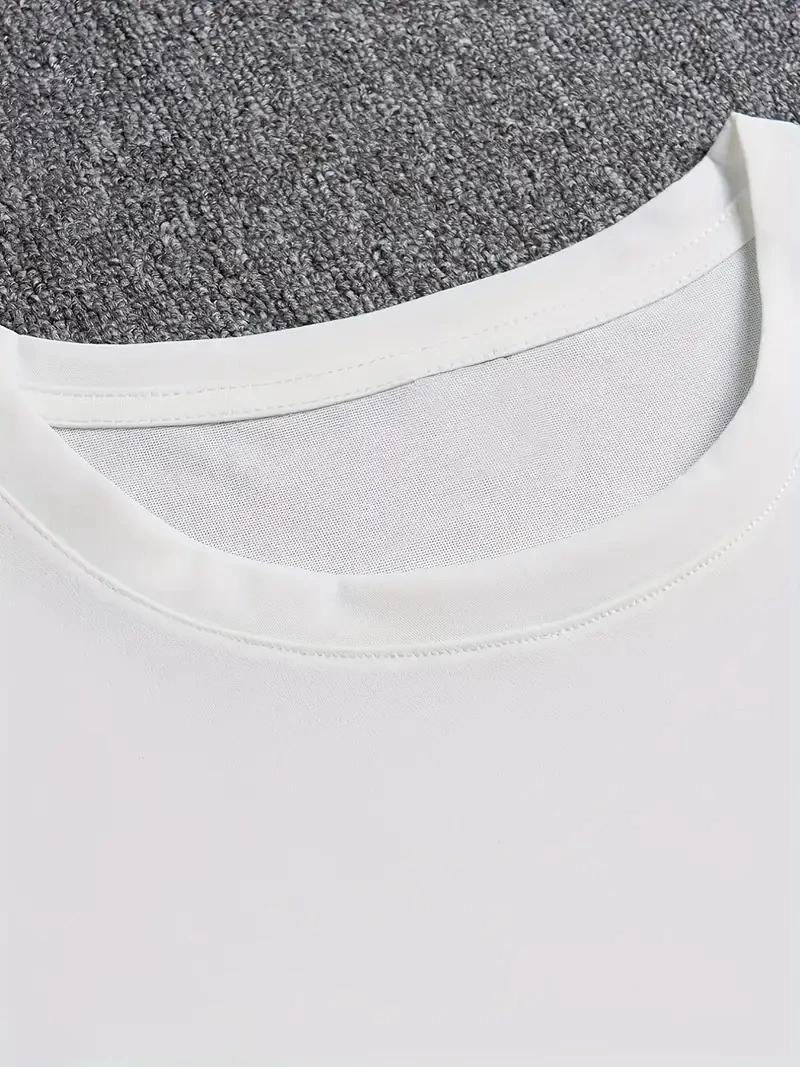 ANIMAL Desen Baskı Erkek Oversive Tişört, Grafik Tişört Erkek Yazlık Outdoor Kıyafetleri, Sporda ve Günlük Giyime Uygun - Beyaz