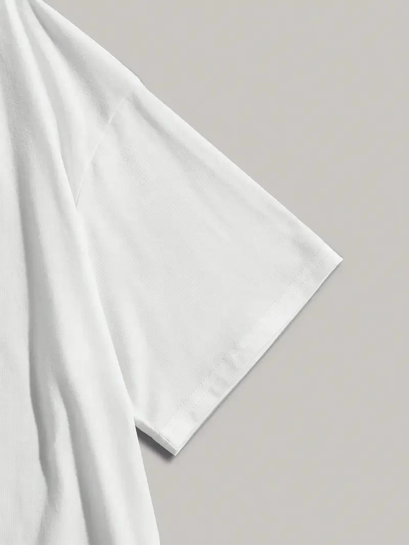 20/1 Penye Compack Dark Angel Baskılı Oversize Kısa Kol Yazlık T-shirt- Beyaz