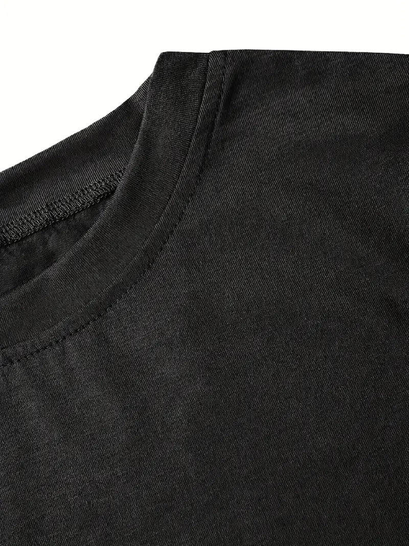 fiyonk Ön Arka baskılı siyah oversize unisex Kısa Kol t-shirt- Siyah