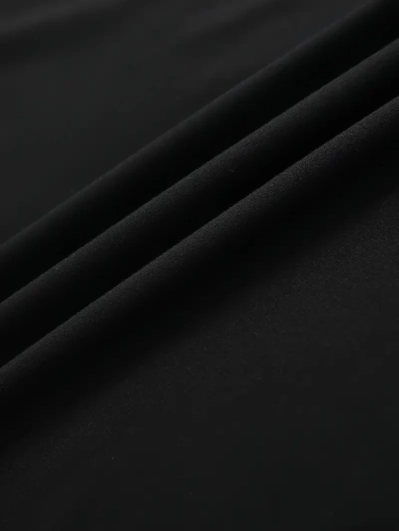 Büyük Boy Ayıcık Baskılı Bisiklet Yaka T-Shirt, İlkbahar & Yaz İçin Rahat Kısa Kollu T-Shirt, Kadın Giyim - Siyah