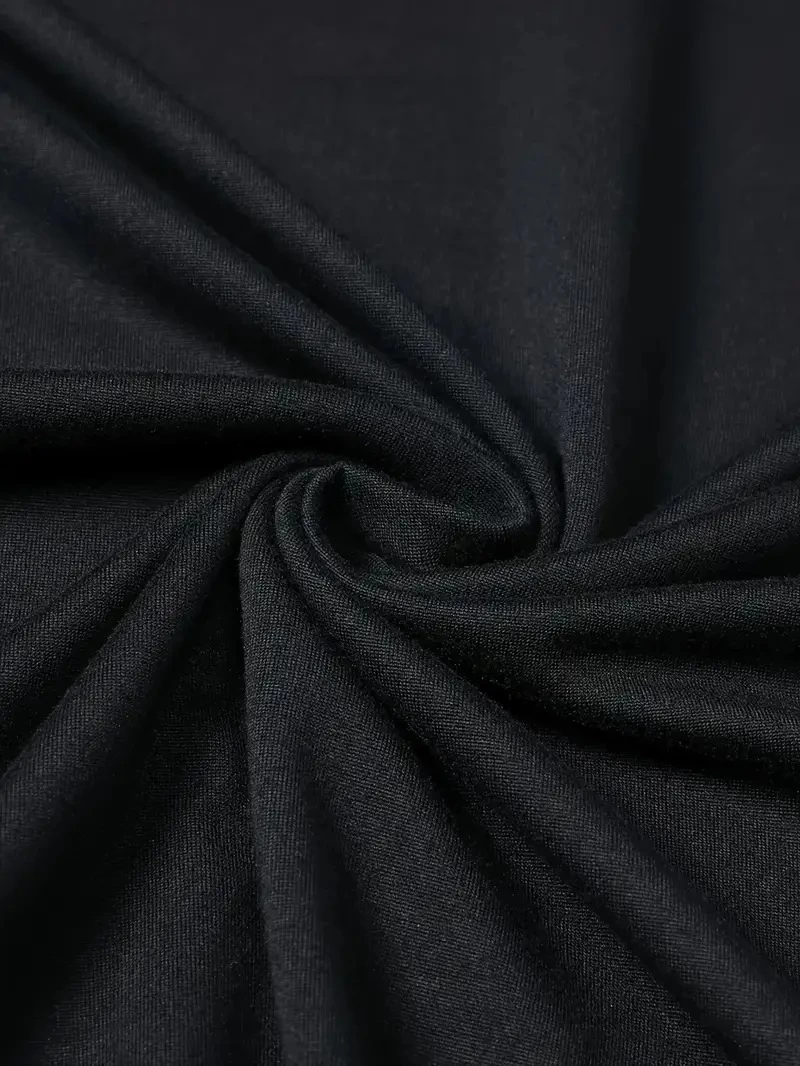 20/1 Penye Compack Baskılı Oversize Bisiklet Yaka Kısa Kol T-shirt - Siyah