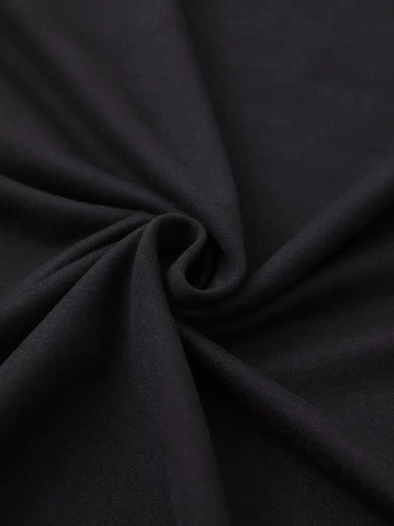 20/1 Penye Compack Baskılı Oversize Bisiklet Yaka Kısa Kol Yazlık T-shirt - Siyah