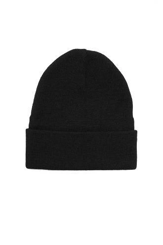 Erkek Katlamalı Basic Bere - Siyah